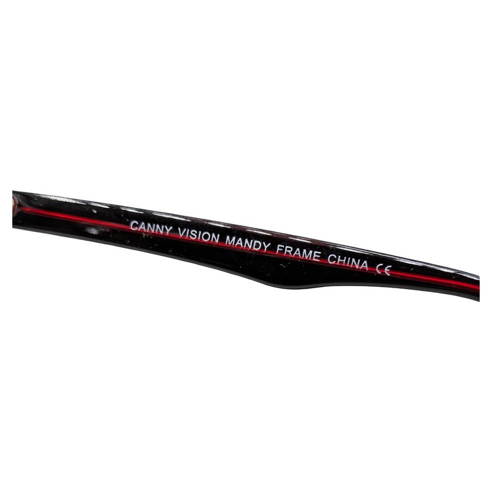 Canny Vision Mandy Eyeglasses Frames Black Wine 55-15-140 Rectangular - Picture 4 of 6